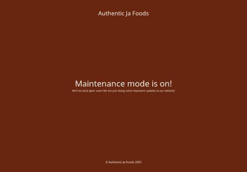 authenticjafoods.com capture - 2025-08-13 18:22:43