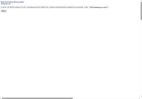 usedautopartsofgainesville.com capture - 2025-08-14 07:25:57