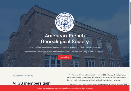 American-French Genealogical Society capture - 2025-08-14 10:16:15