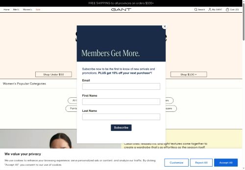 GANT Canada capture - 2025-08-14 10:28:37