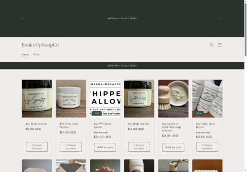 Beaks Up Soap Co. capture - 2025-08-14 12:46:03