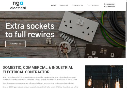 ngaelectrical.com capture - 2025-08-14 17:25:20