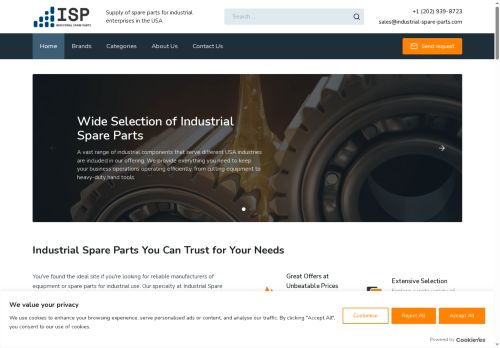 industrial-spare-parts.com capture - 2025-08-14 18:08:54