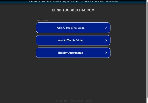 benditocbdultra.com capture - 2025-08-15 07:58:58