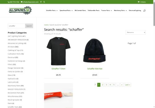 schafferparts.com capture - 2025-08-15 16:51:13