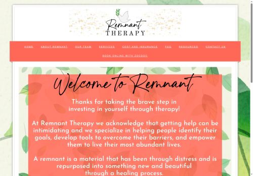 remnanttherapy.com capture - 2025-08-15 22:27:21
