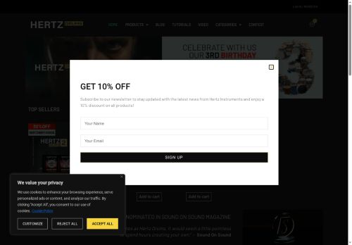 hertzdrums.com capture - 2025-08-16 16:29:54