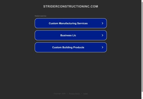 striderconstructioninc.com capture - 2025-08-16 17:09:36