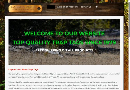 larryafinchtraptags.com capture - 2025-08-17 09:09:25