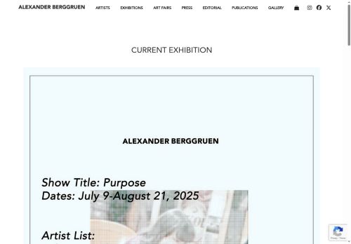 alexanderberggruengallery.com capture - 2025-08-17 12:44:48