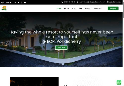 villagevillapondy.com capture - 2025-08-21 03:07:38