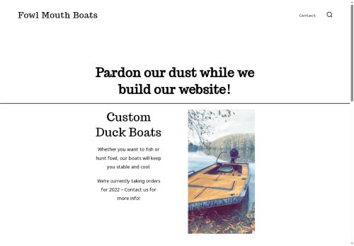 fowlmouthboats.com capture - 2025-08-21 06:20:11