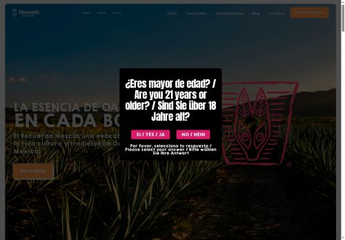 recuerdomezcal5.com capture - 2025-08-21 21:25:21