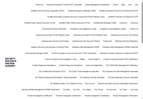 securityresourceandriskacademy.com capture - 2025-08-21 23:19:57
