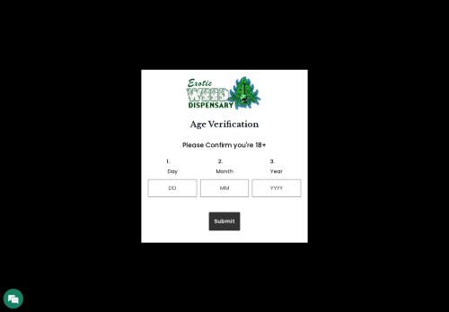 exoticweedispensary.com capture - 2025-08-22 02:28:38