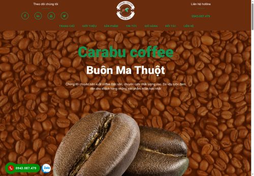 carabucoffeebuonmathuot.com capture - 2025-08-22 03:40:12