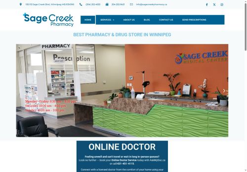 sagecreekpharmacy.com capture - 2025-08-22 05:13:16