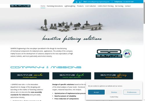 gaming-fasteners.com capture - 2025-08-22 08:39:31