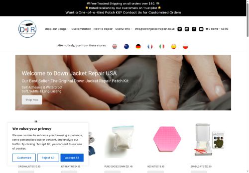 puffajacketrepair.com capture - 2025-08-22 17:04:45