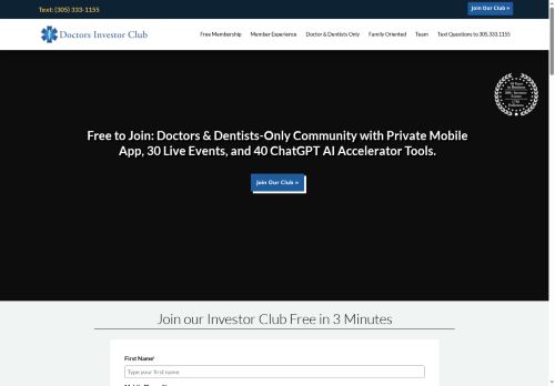 doctorsinvestorclub.com capture - 2025-08-22 21:08:36