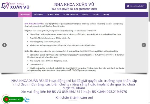 nhakhoaxuanvu.com capture - 2025-08-23 09:24:09