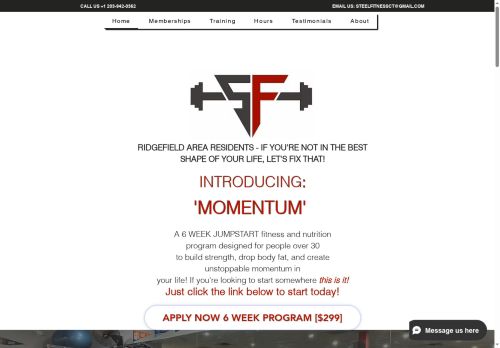 steelfitnessct.com capture - 2025-08-23 12:44:28