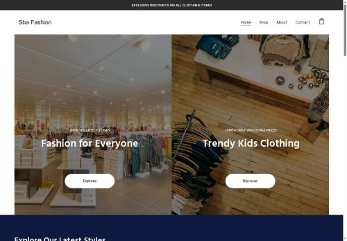 sbafashion.com capture - 2025-08-23 16:27:52