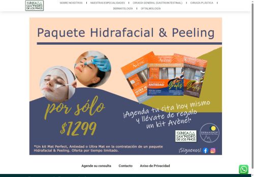 clinicasanpedrodelospinos.com capture - 2025-08-23 18:10:03