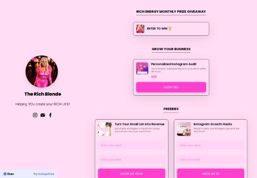 therichblonde.com capture - 2025-08-24 01:55:55