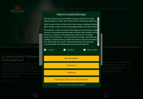 wittmannbrauerei.com capture - 2025-08-24 12:59:13