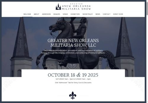 greaterneworleansmilitaryshow.com capture - 2025-08-24 13:45:08