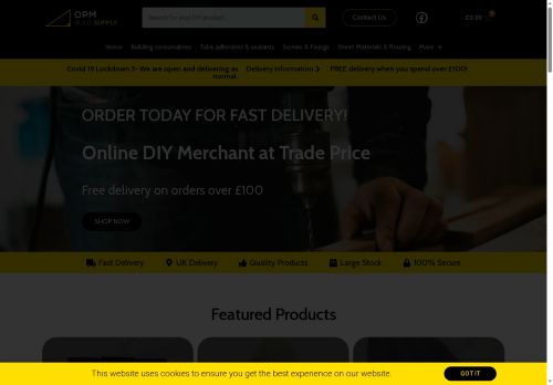 opmbuildsupply.com capture - 2025-08-24 17:25:22