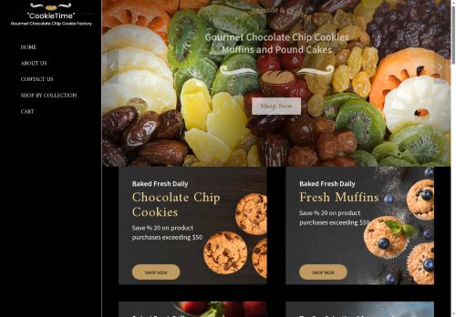 cookietimegourmetchocolatechipcookiefactory.com capture - 2025-08-25 09:14:50