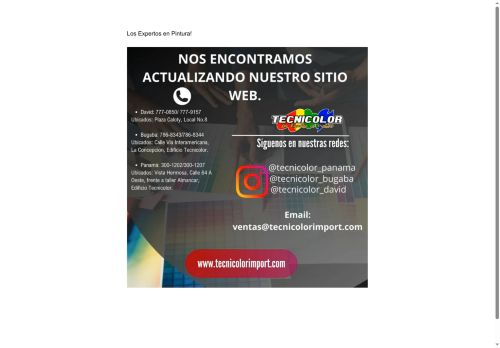 tecnicolorimport.com capture - 2025-08-25 14:50:07