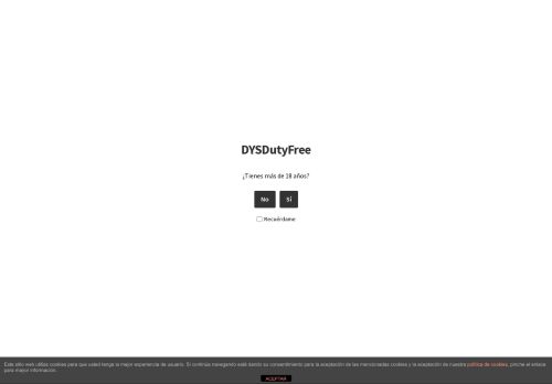 dysdutyfree.com capture - 2025-08-25 14:57:18