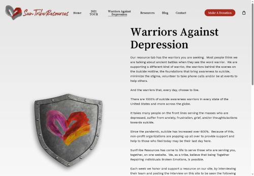 warriorsagainstdepression.com capture - 2025-08-25 22:07:55