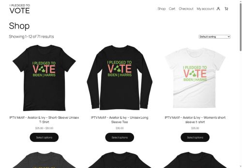 ipledgedtovote.com capture - 2025-08-25 22:32:09