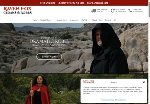 ravenfoxcloaks.com capture - 2025-08-26 02:54:27