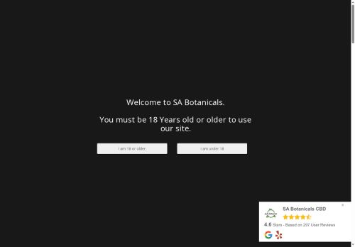 sabotanicals-shop.com capture - 2025-08-26 12:19:48