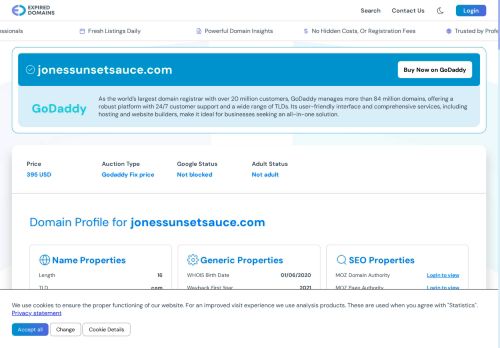 jonessunsetsauce.com capture - 2025-08-26 19:20:30