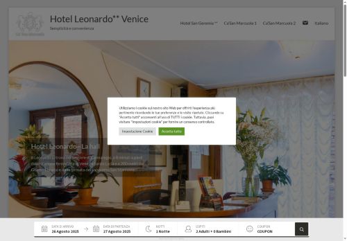 hotelleonardovenice.com capture - 2025-08-27 01:31:05