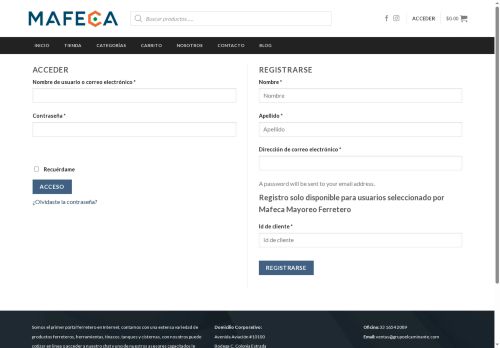 mafecamayoreoferretero.com capture - 2025-08-27 09:20:53