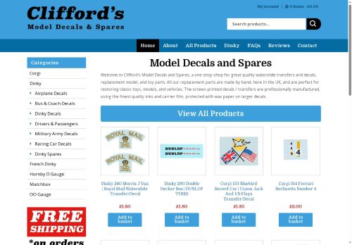 dinky-spares.com capture - 2025-08-27 13:20:07