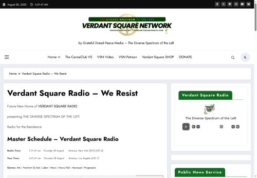 verdantsquareradio.com capture - 2025-08-28 07:22:26