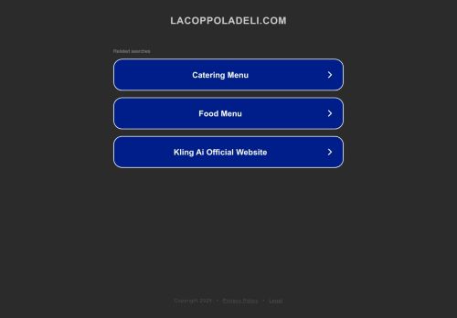lacoppoladeli.com capture - 2025-08-28 17:36:39