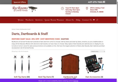 orlandodartstore.com capture - 2025-08-29 03:37:10