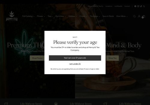 thehempandteastore.com capture - 2025-08-29 12:09:50