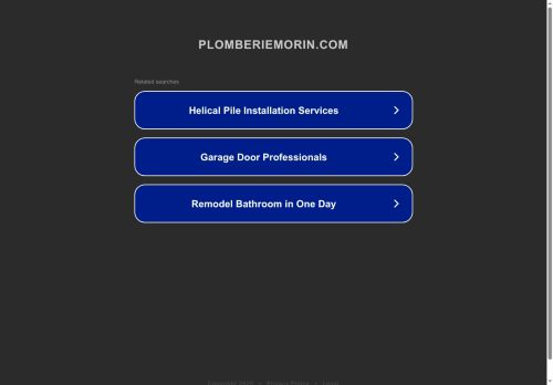 plomberiemorin.com capture - 2025-08-29 14:14:40