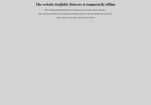 ineffableskincare.com capture - 2025-08-29 19:32:33