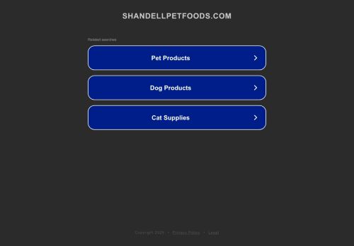shandellpetfoods.com capture - 2025-08-29 19:33:52